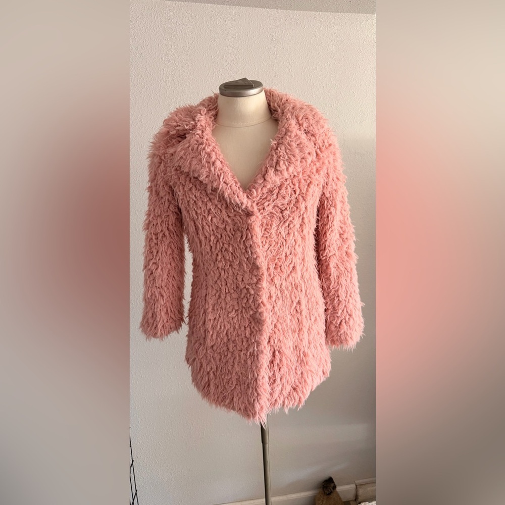 Guess  Los Angeles Blush Teddy Jacket Small